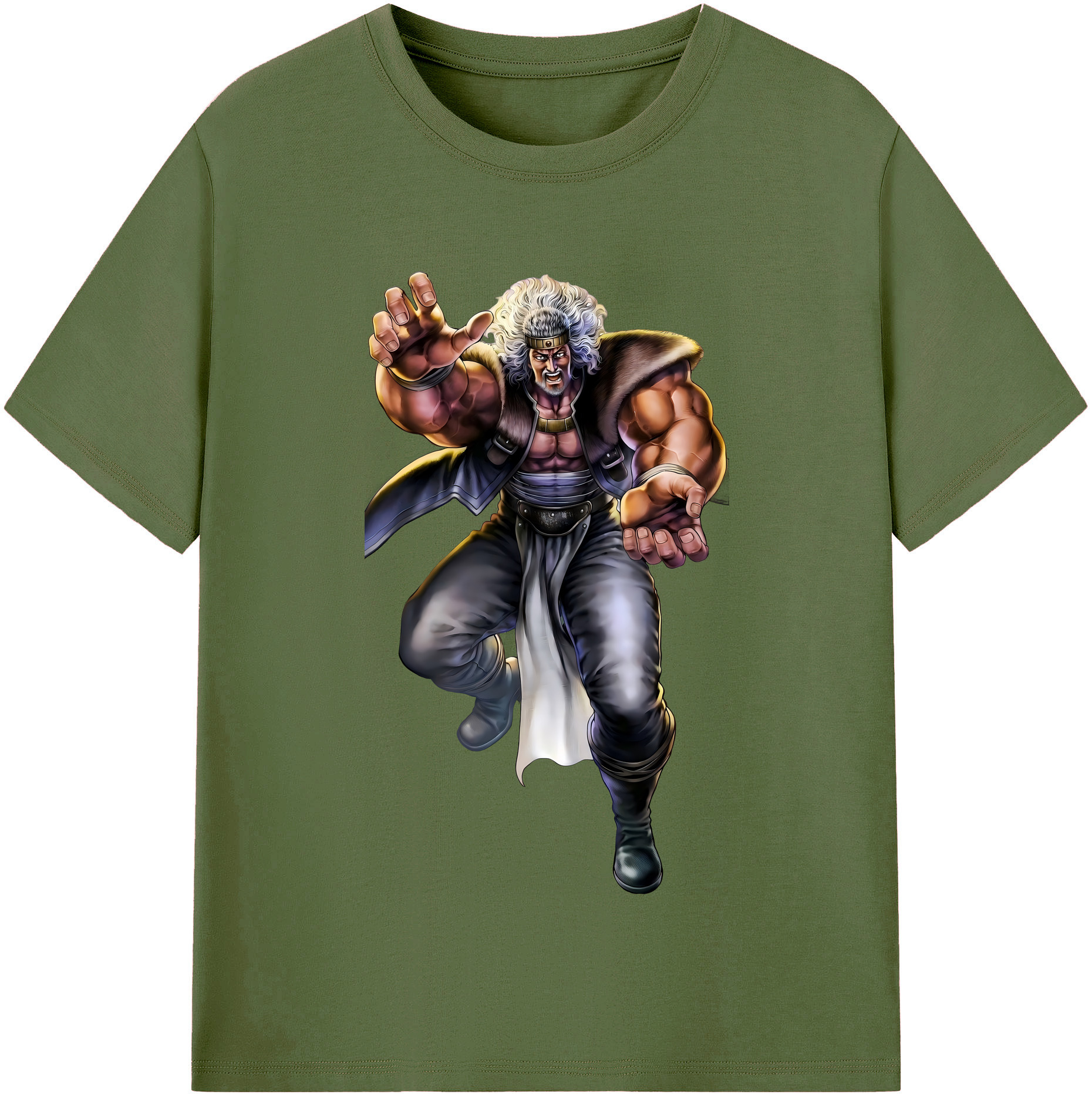 （画像用） 北斗の拳 Fist of the North Star 綿100％半袖Tシャツ（フロントプリント）